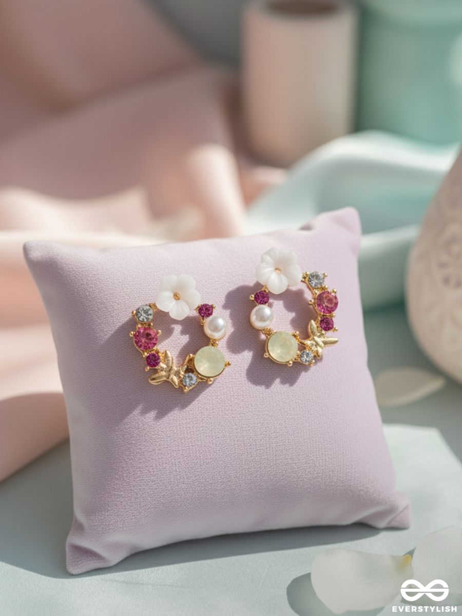 The Essence Of Spring - Cute Embellished Earrings
