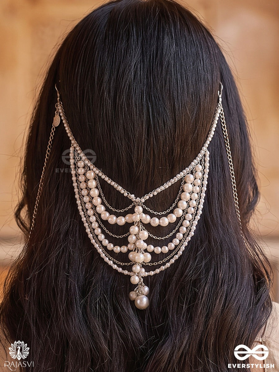 Muktalaya – Oxidised 4-In-1 Multipurpose Layered Chain With Pearl Strands