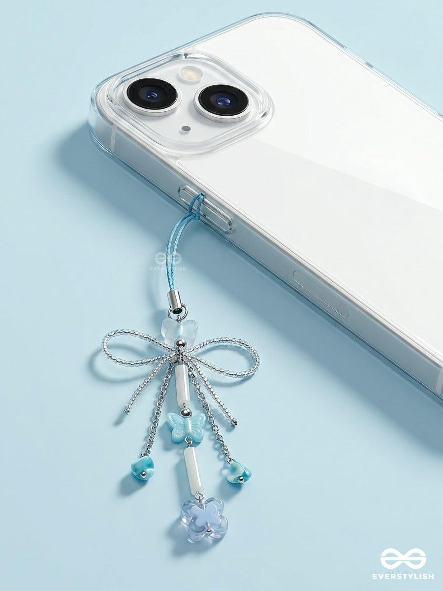Frost Bloom – Icy Phone Charm With Floral Details