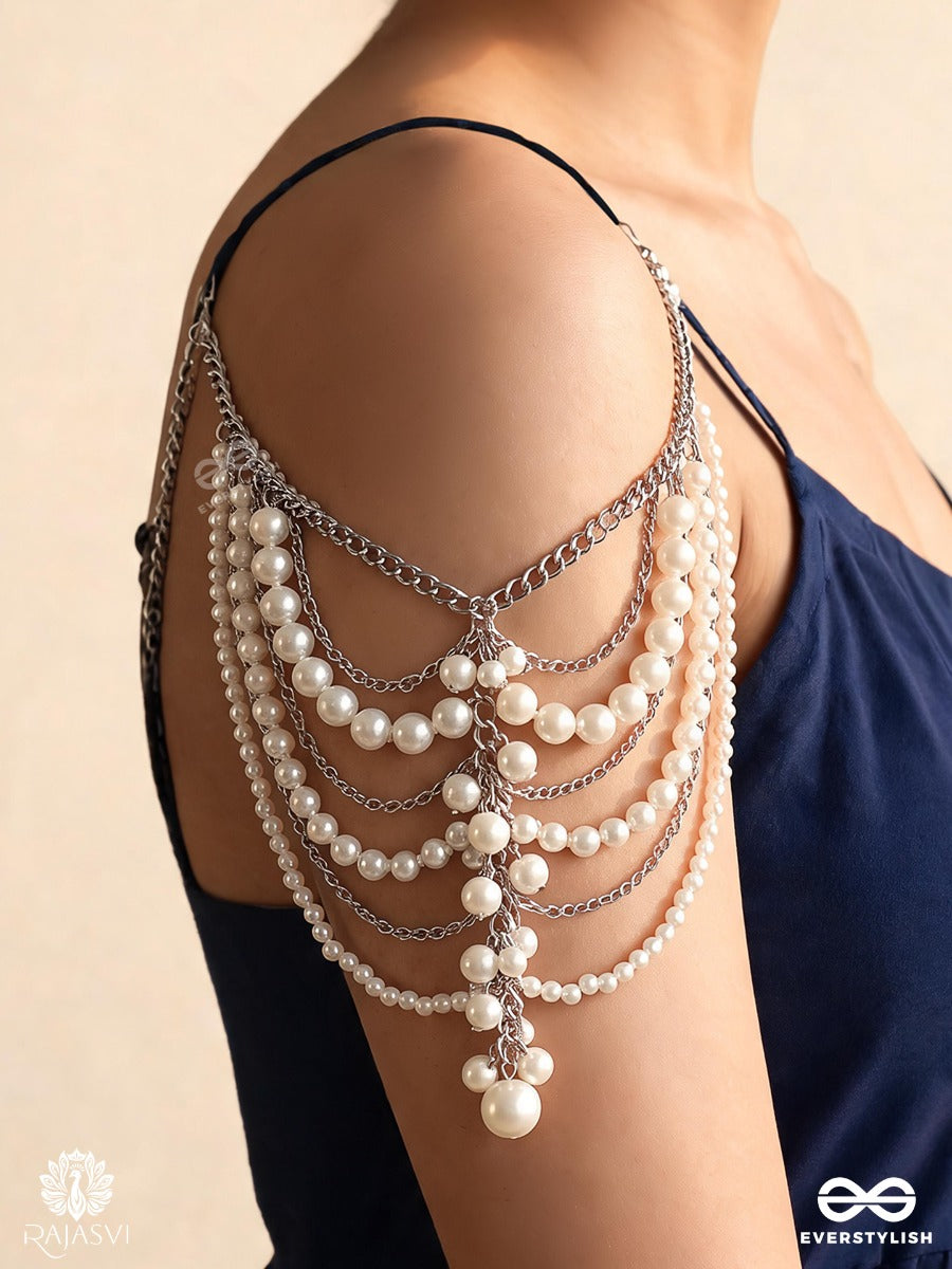 Muktalaya – Oxidised 4-In-1 Multipurpose Layered Chain With Pearl Strands