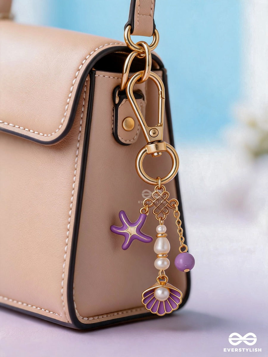 Salty Kisses – Ocean Bag Charm With Starfish And Shell Details