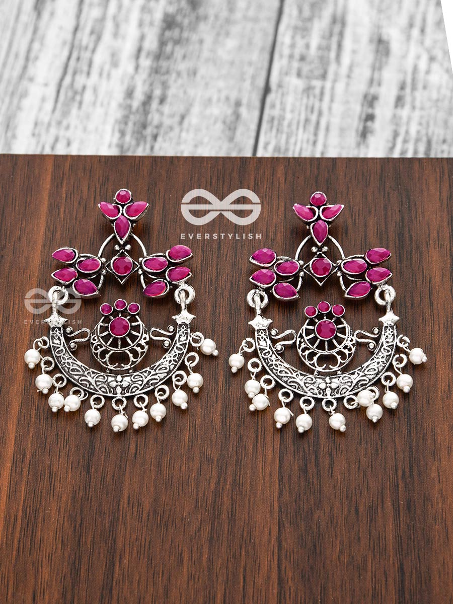 Spark In The Meadows Mystique Mauve Earrings (Ruby Red)