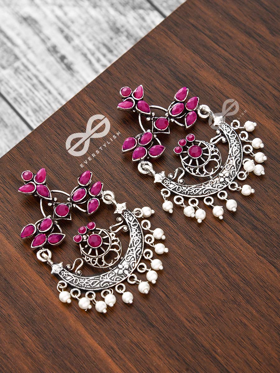 Spark In The Meadows Mystique Mauve Earrings (Ruby Red)