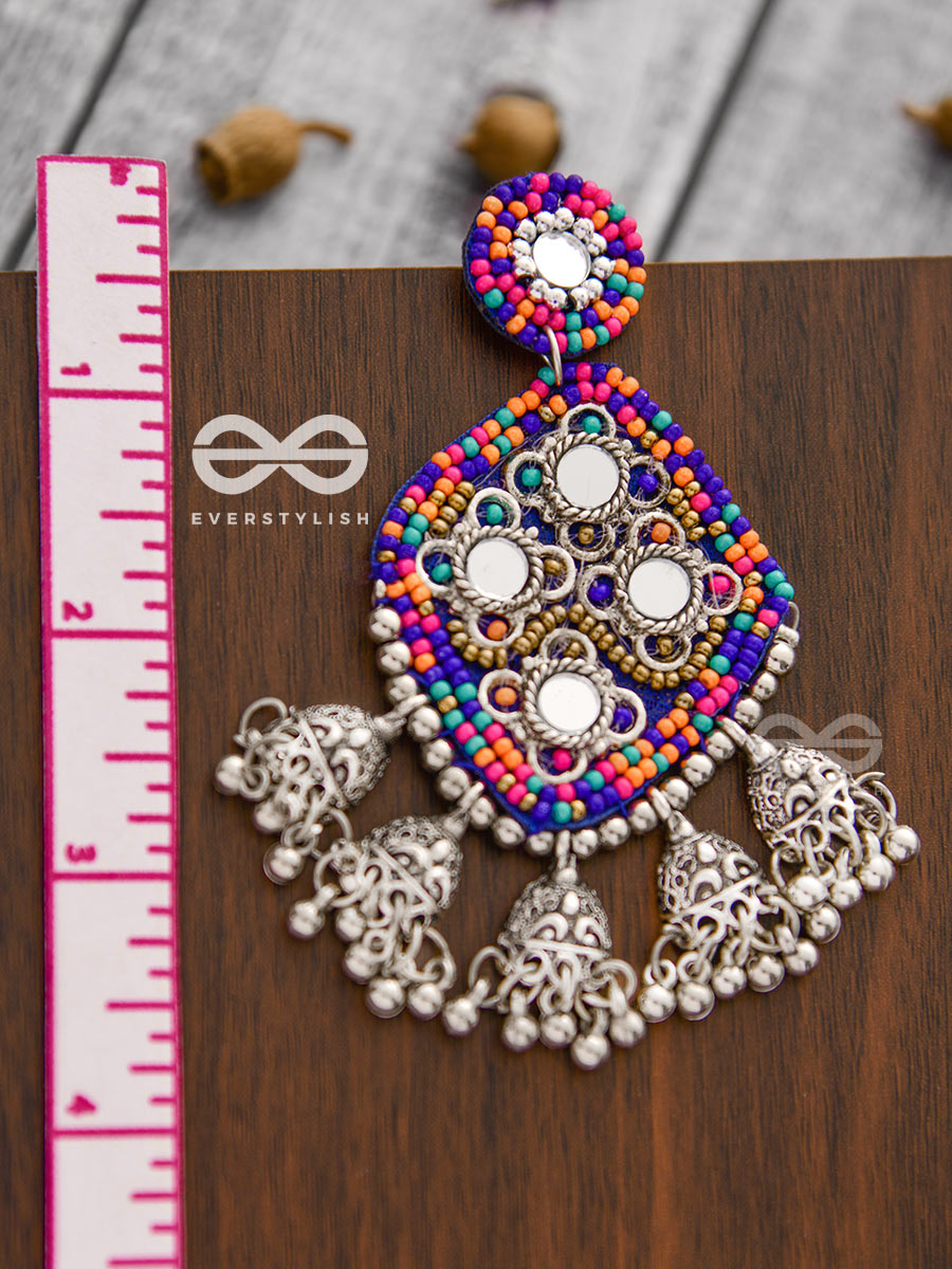 A Statement Of Royalty - Embroidered Statement Earrings