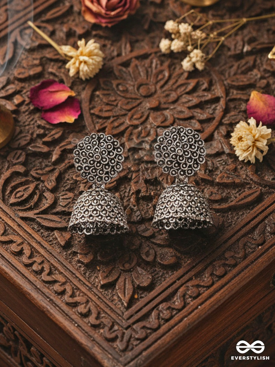 The Little Cute Floral Jhumkis - Tiny Trinket Earrings