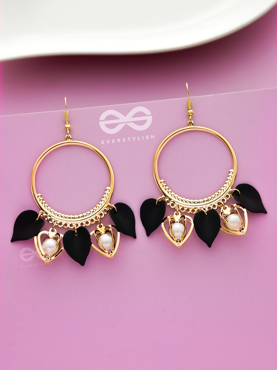 The Bonafide Elegance - Leaf And Pearl Detailed Danglers