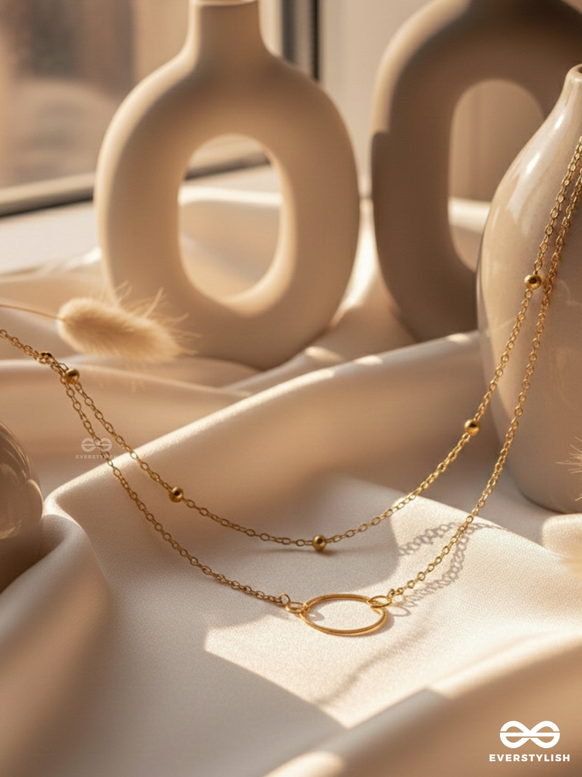 The Lavish Layers Of Elegance - Golden Multilayered Neckpiece