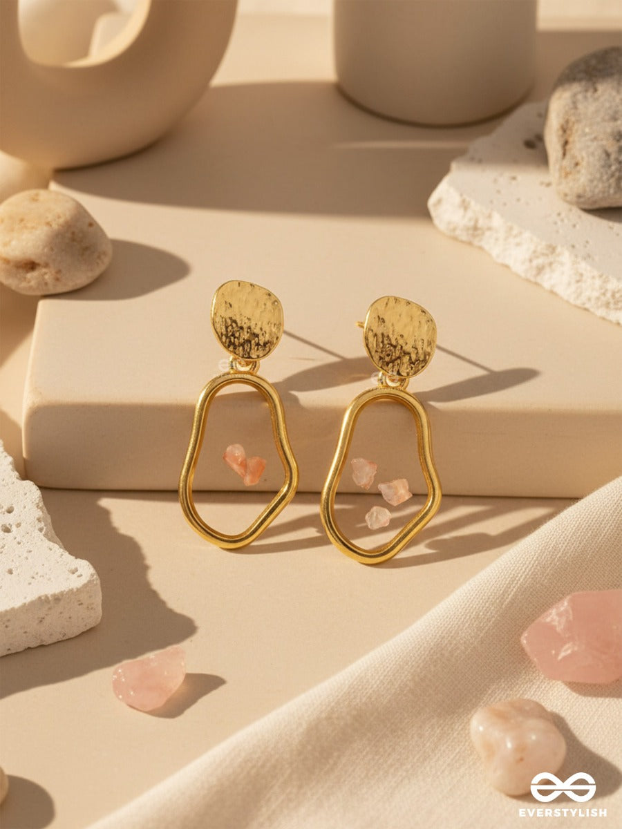 An Eclectic Delight - Golden Statement Earrings