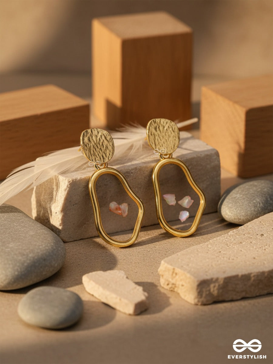 An Eclectic Delight - Golden Statement Earrings