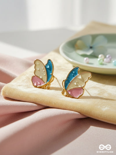 The Bewitching Butterflies - Statement Enamelled Studs