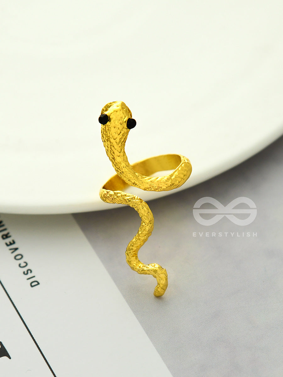 The Golden Serpent - Adjustable Ring