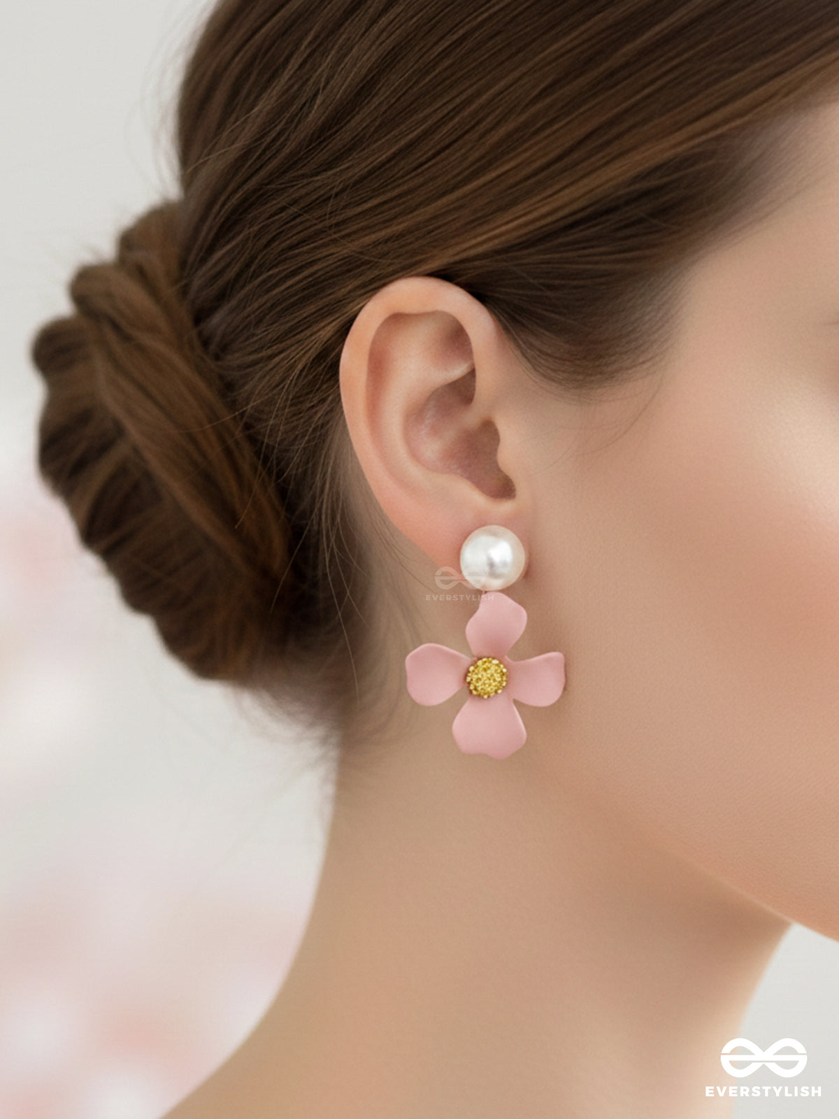 The Floral Pearl Stunners - Statement Earrings