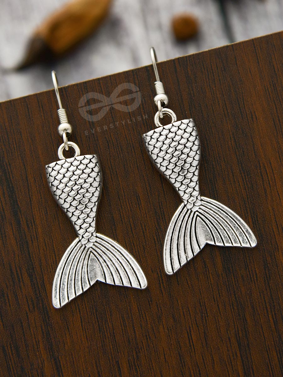 "For The Mermaid In Me" Danglers - Tiny Trinket Earrings