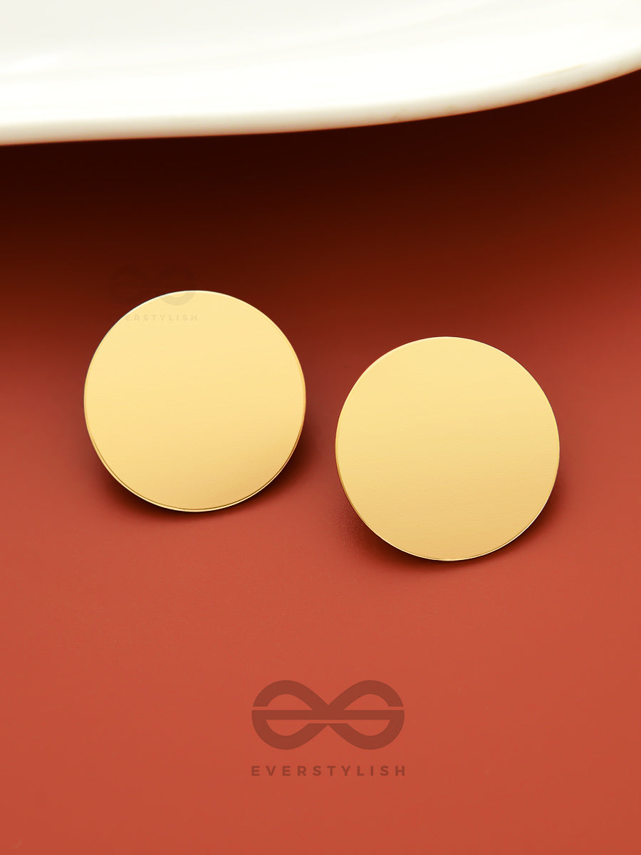 Mirror Reflection - Casual Golden Studs