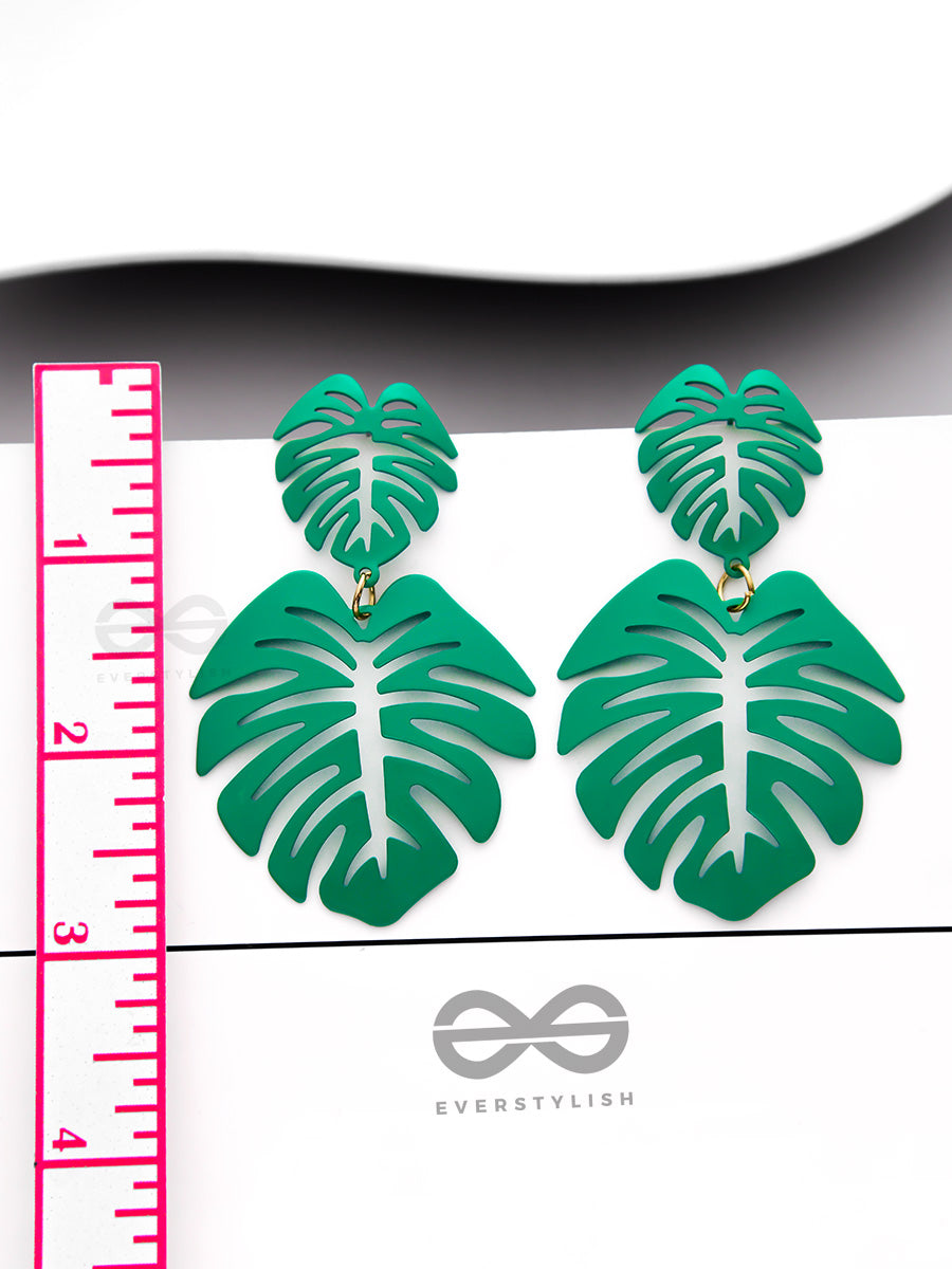 Leaves Of Love - Casual Statement Earrings