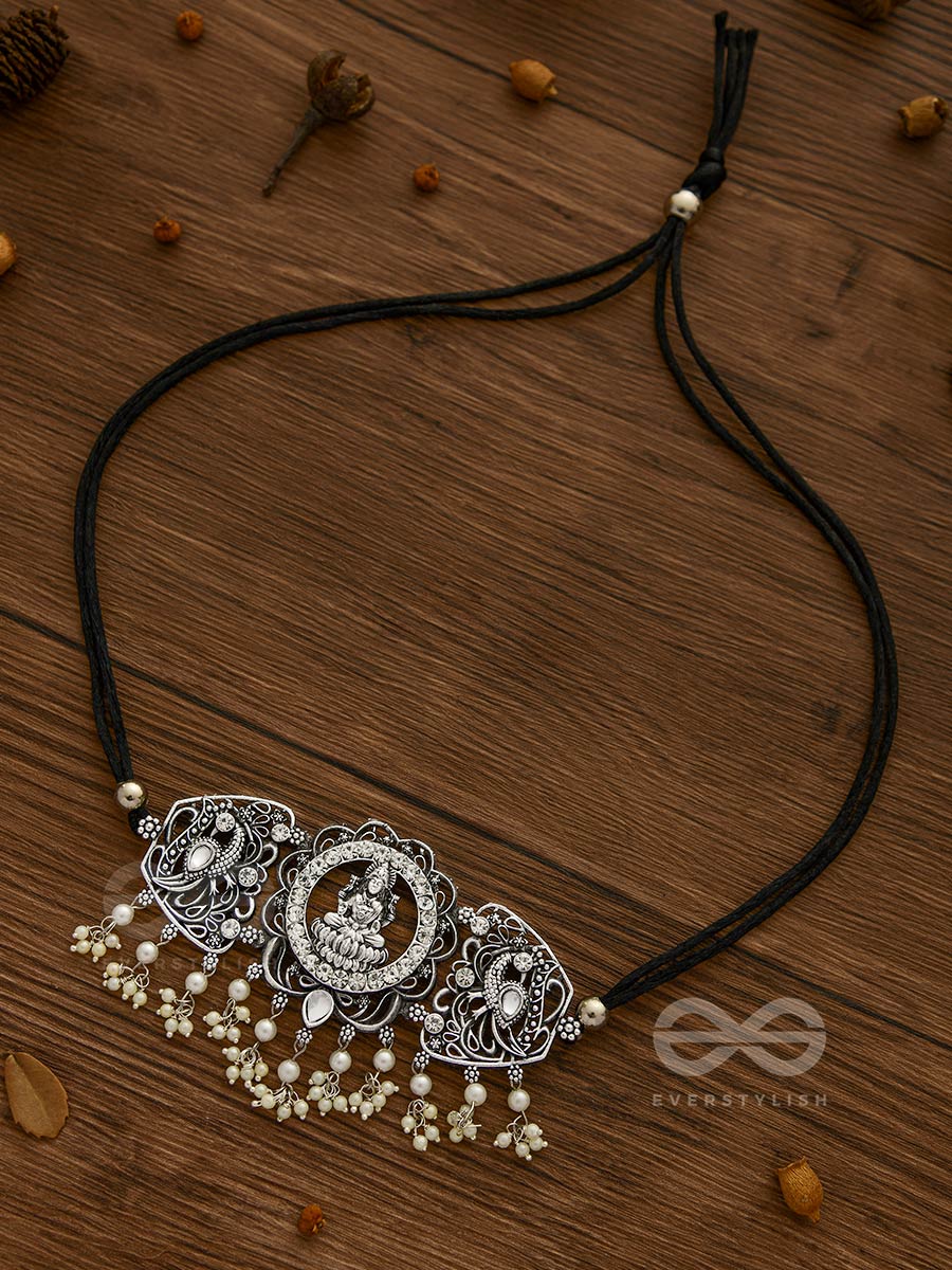 The Opulence Of Devotion- Statement Set Of Earrings And Choker