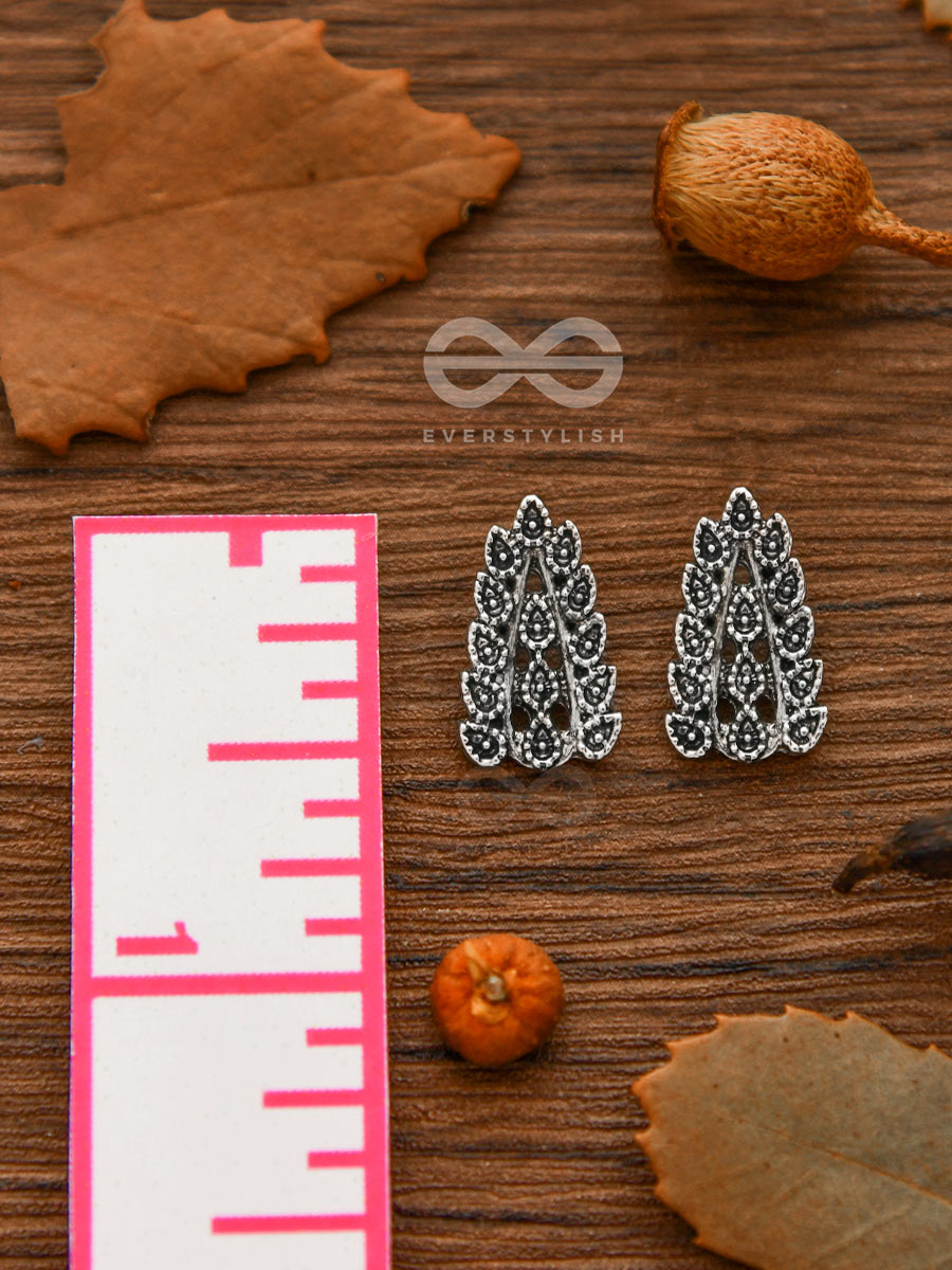 The Little Intricate Leaflets - Tiny Trinket Earrings