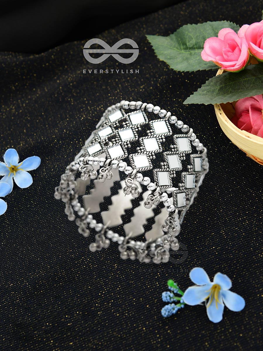 Mirrors Of The Soul - Statement Embellished Bracelet