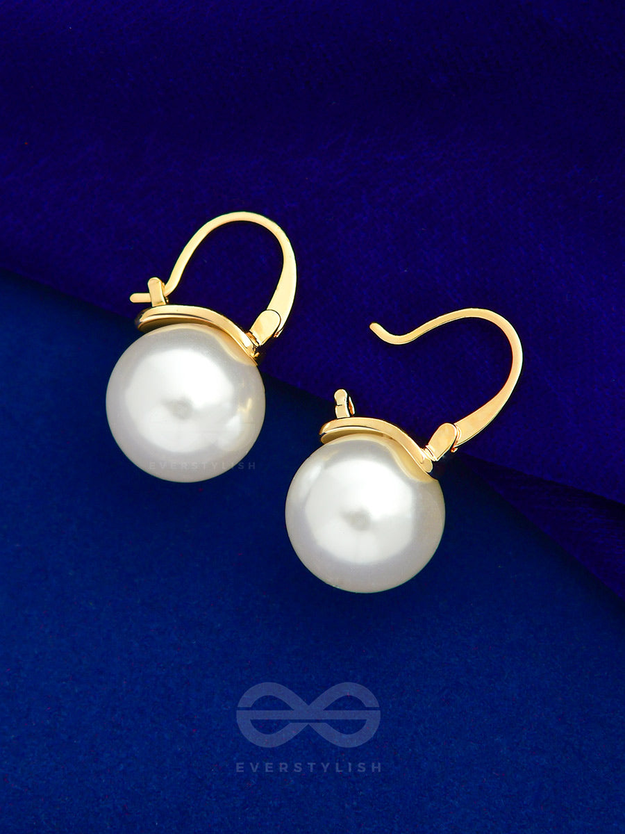 Tears Of Mermaid- White Pearl Earrings