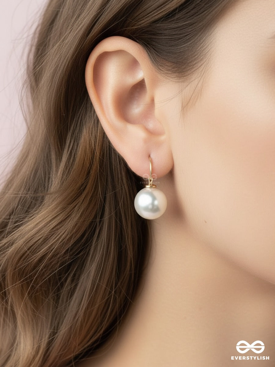 Tears Of Mermaid- White Pearl Earrings