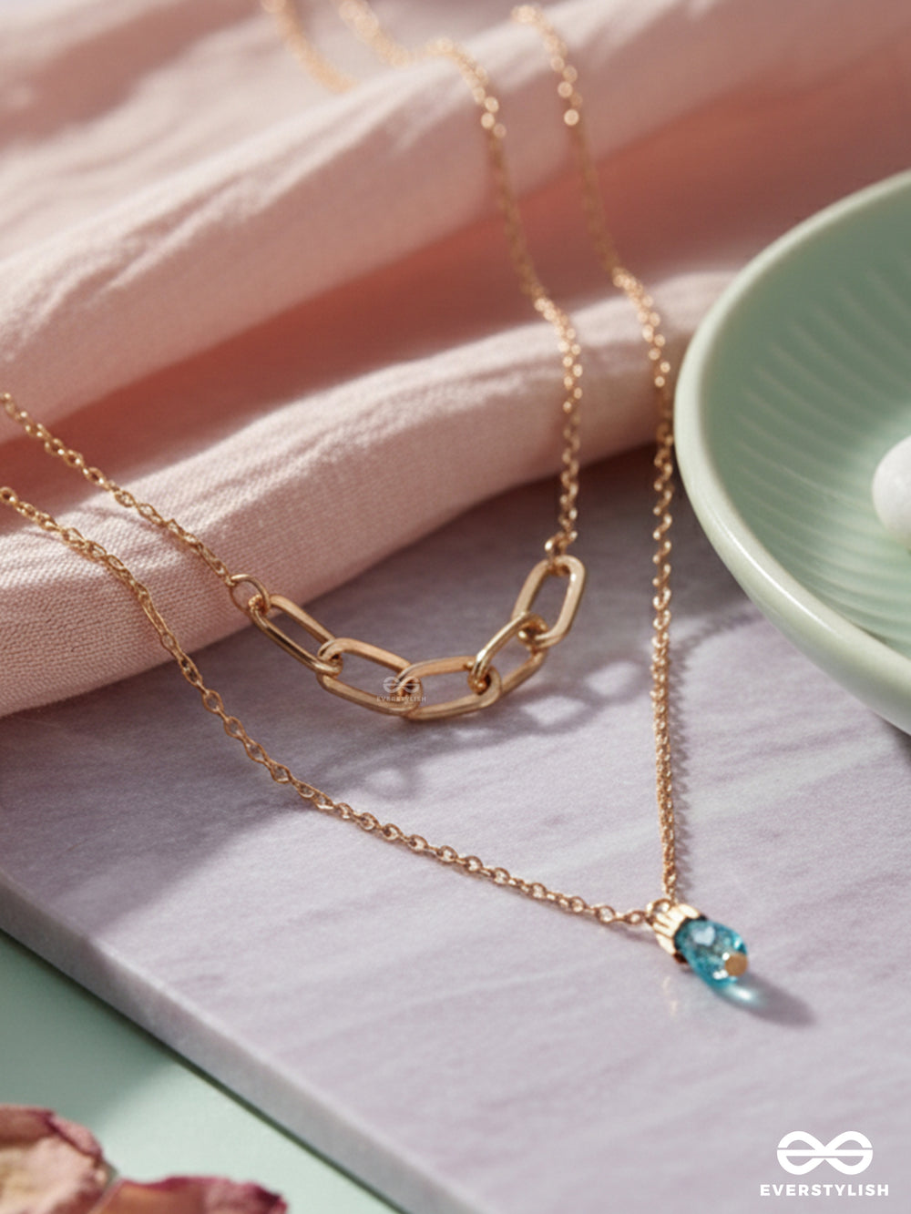 Drop-Dead Dazzling- Golden Layered Necklace