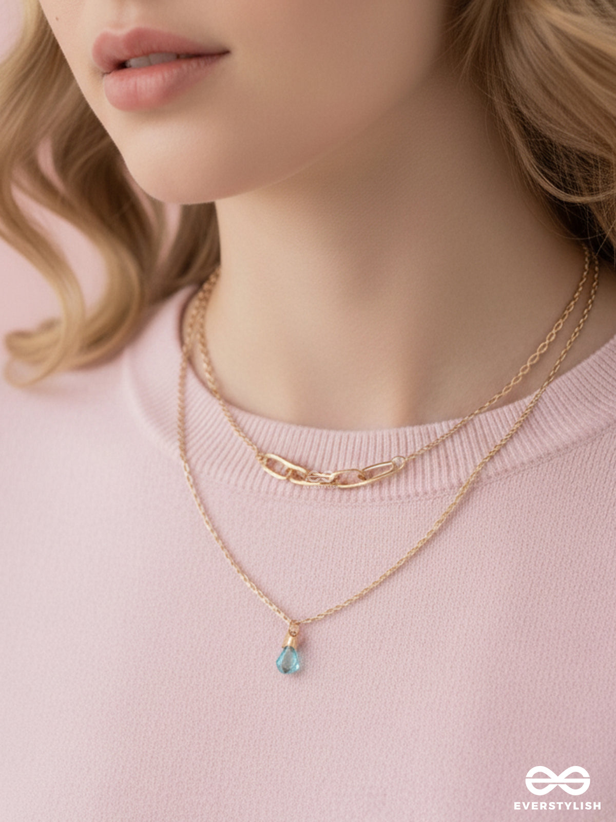 Drop-Dead Dazzling- Golden Layered Necklace