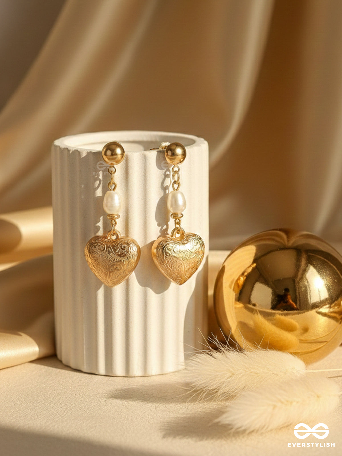 A Heart Of Gold- Classy Golden Earrings