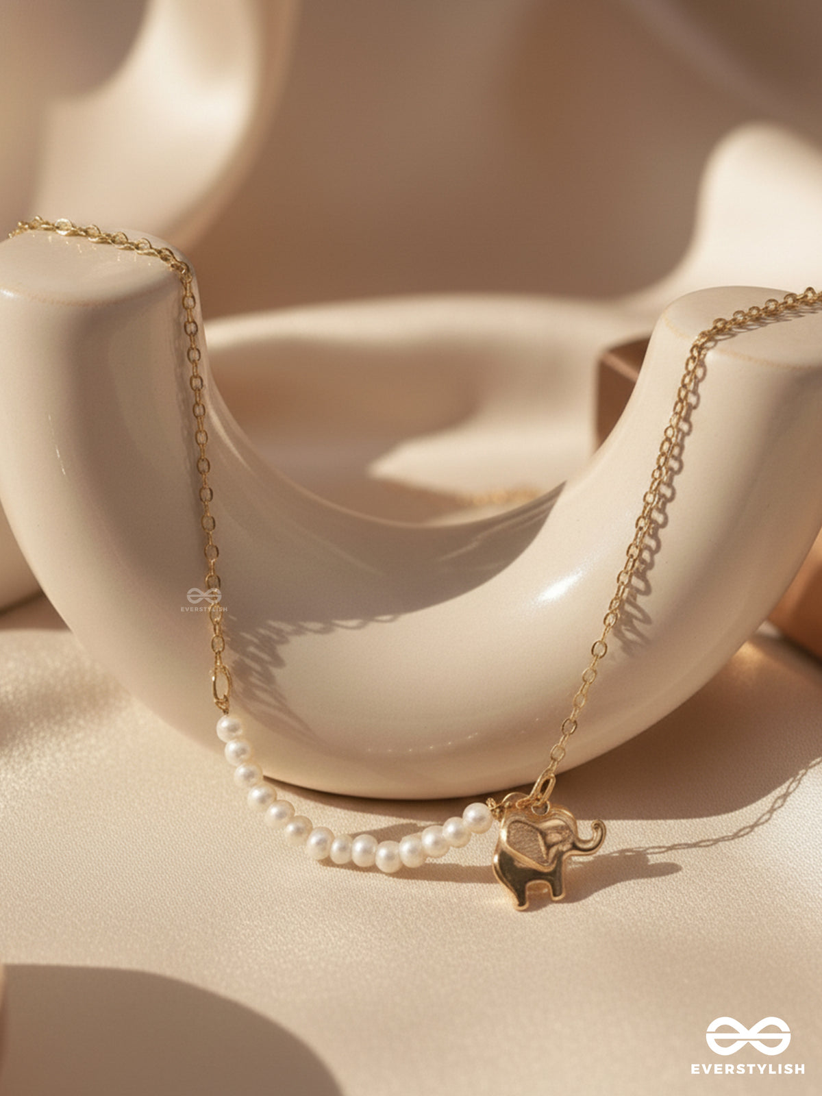 The Jungle Safari- Golden Beads Necklace With Anti-Tarnish Coating