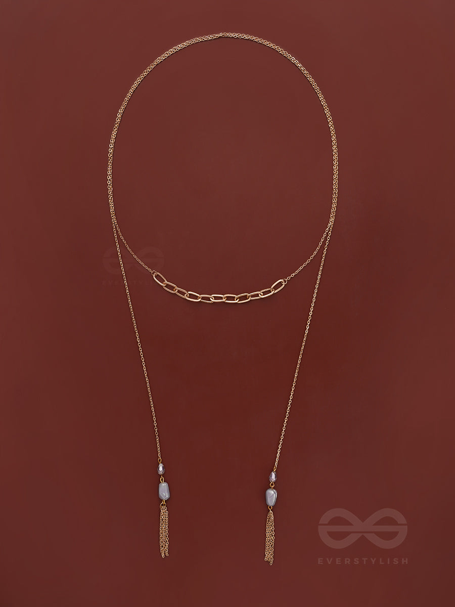 The Lovers Bridge- Golden Necklace Scarf