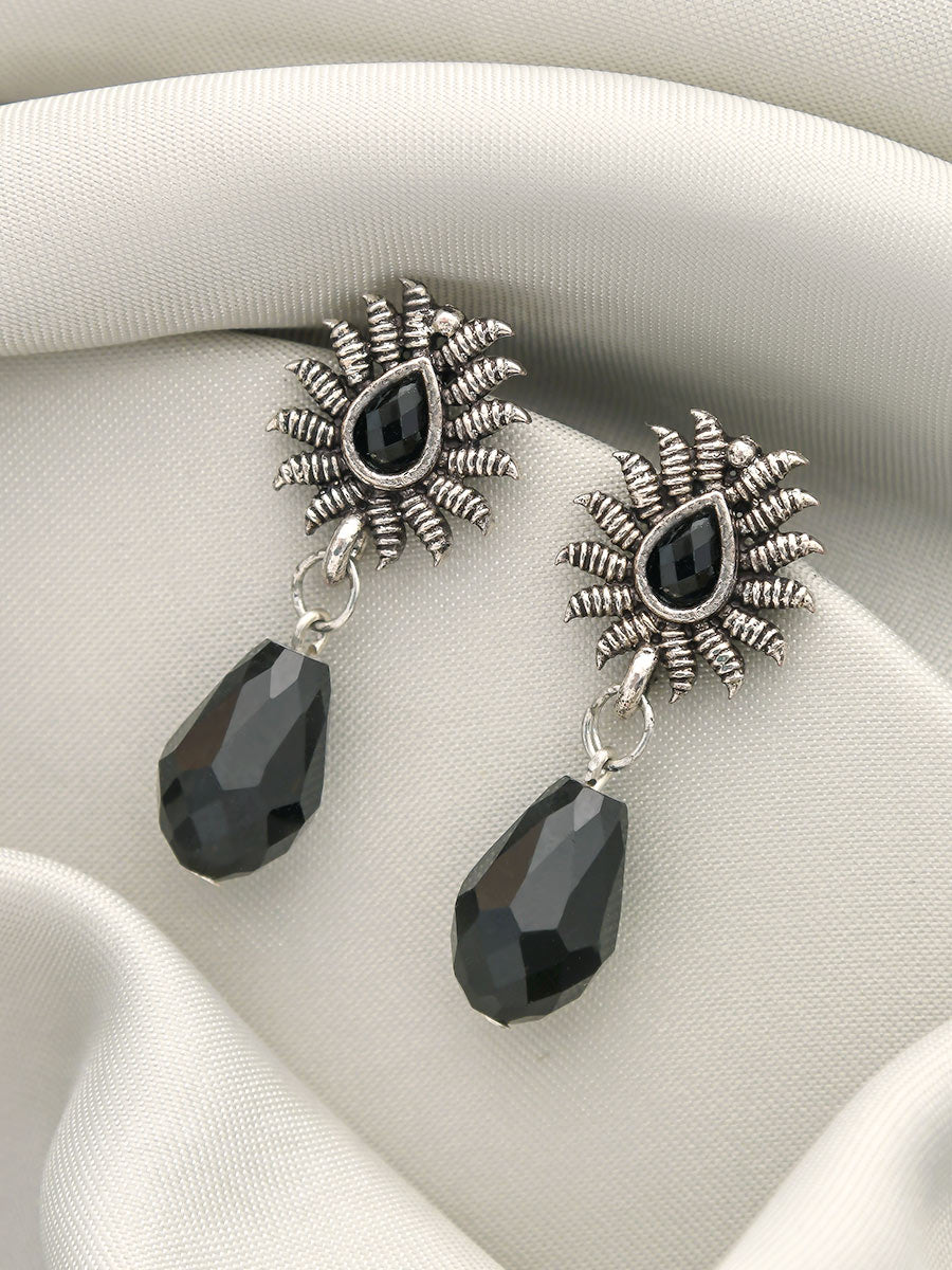 Drops Of Light- Tiny Trinket Earrings (Midnight Black)