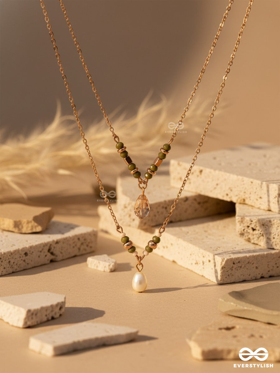The Blazing Sleet- Golden Layered Necklace With Anti-Tarnish Coating