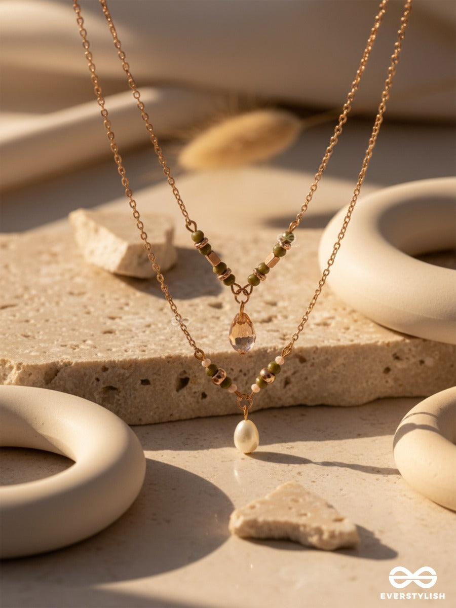 The Blazing Sleet- Golden Layered Necklace With Anti-Tarnish Coating