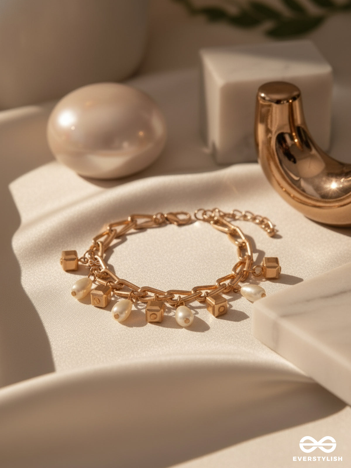 The Box Of Rain- Golden Pearl Bracelet