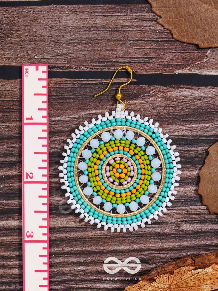 The Wheel Of Fortune- Elegant Beaded Earrings
