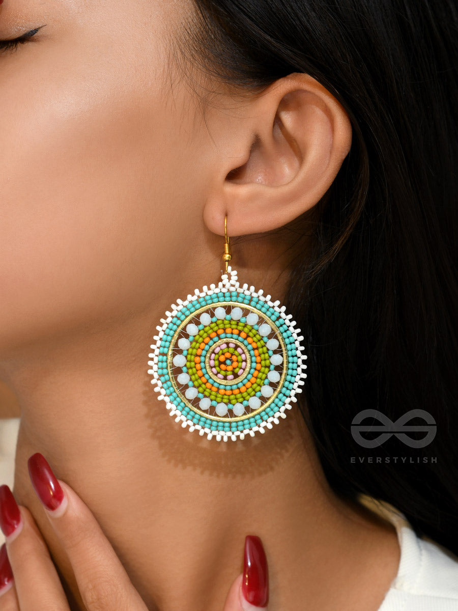 The Wheel Of Fortune- Elegant Beaded Earrings