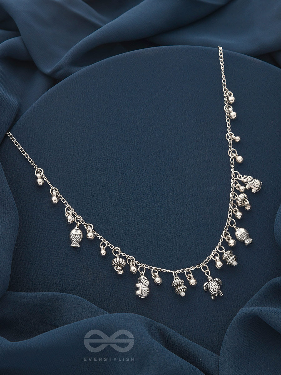 The Bell Spring- Classic Oxidised Necklace