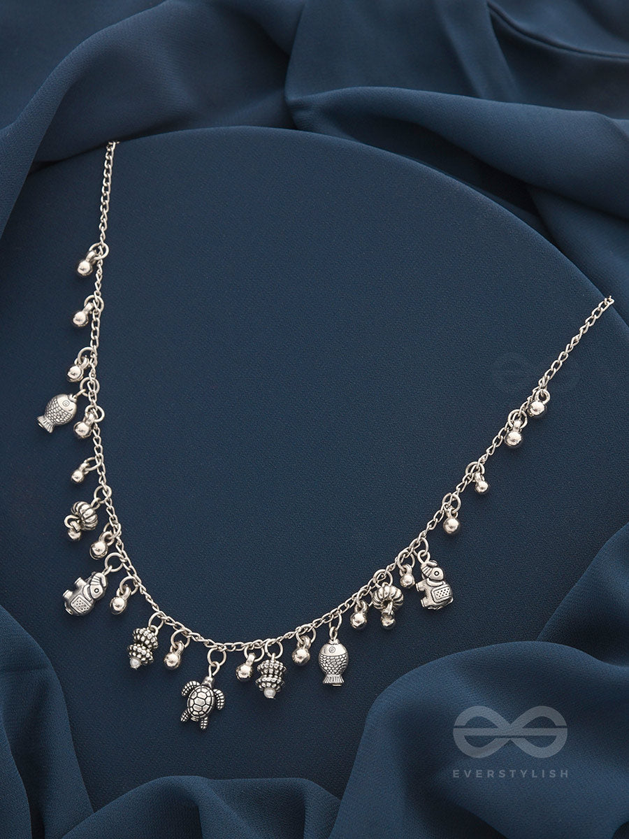 The Bell Spring- Classic Oxidised Necklace