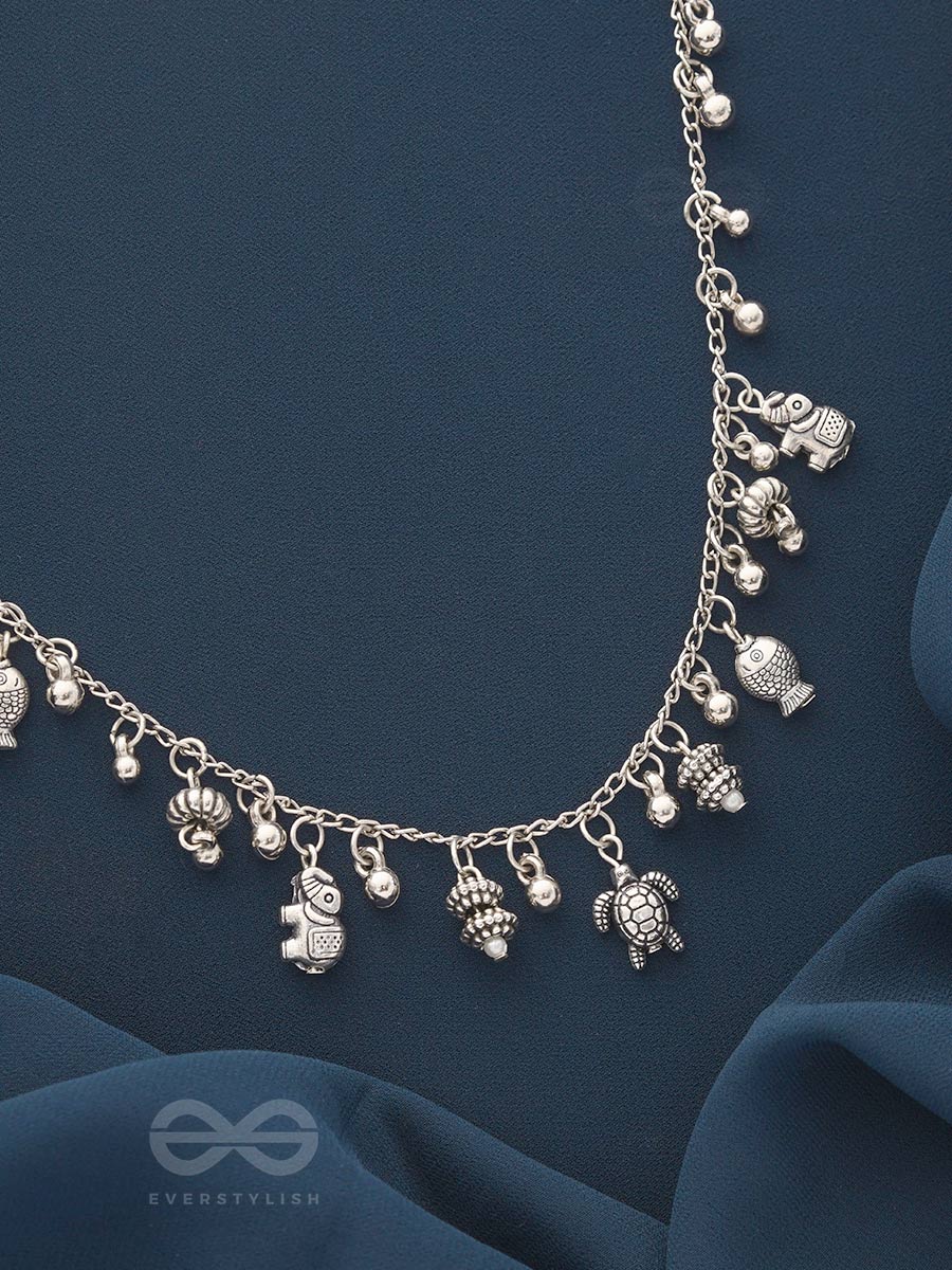 The Bell Spring- Classic Oxidised Necklace