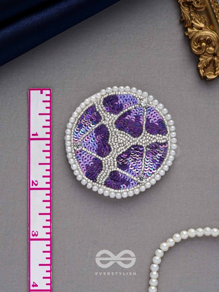 Samstara- Adorned With Flowers- Stones, Beads And Sequins Embroidered Earrings