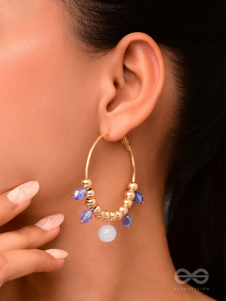 The Sun Shower- Golden Embellished Earrings