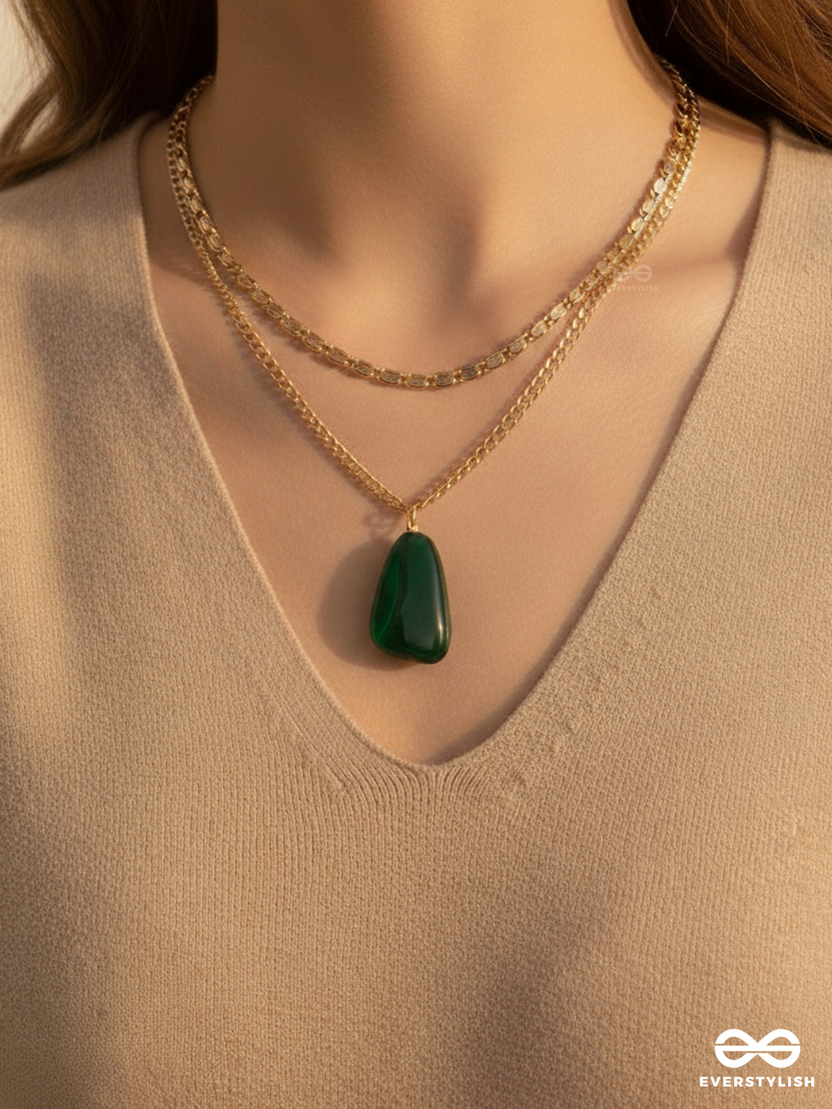 The Forest Essential- Golden Layered Necklace