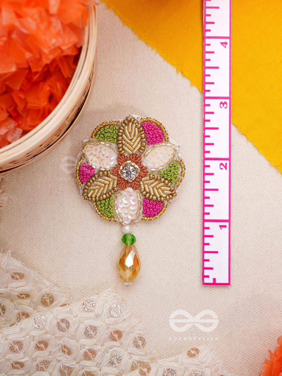 Vaarksha- The Colorful Forest- Resham, Sequins And Beads Embroidered Earrings