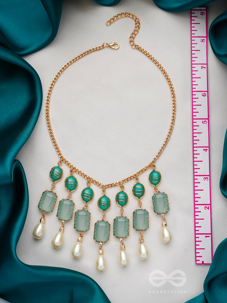 The Royal Grace- Golden Embellished Necklace With Anti-Tarnish Coating