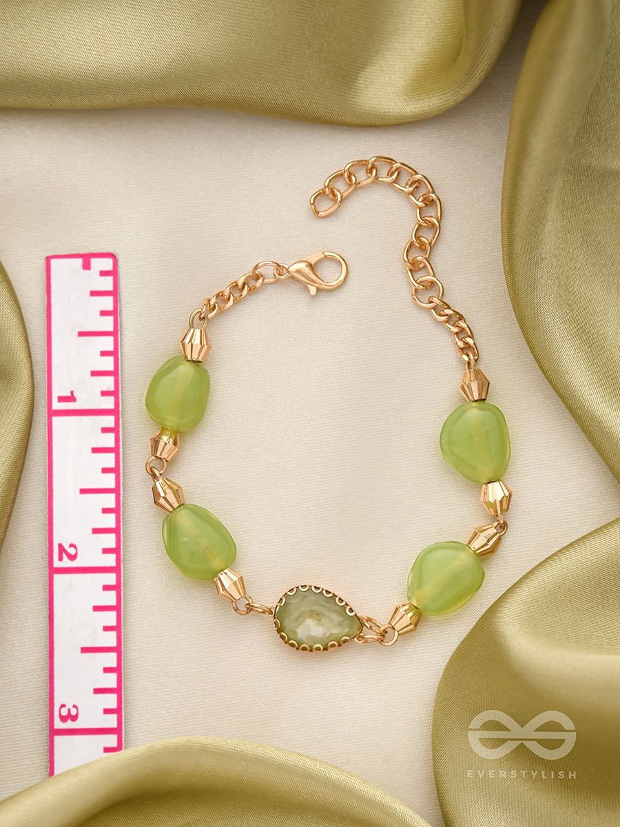 The Lush Loop- Golden Embellished Bracelet