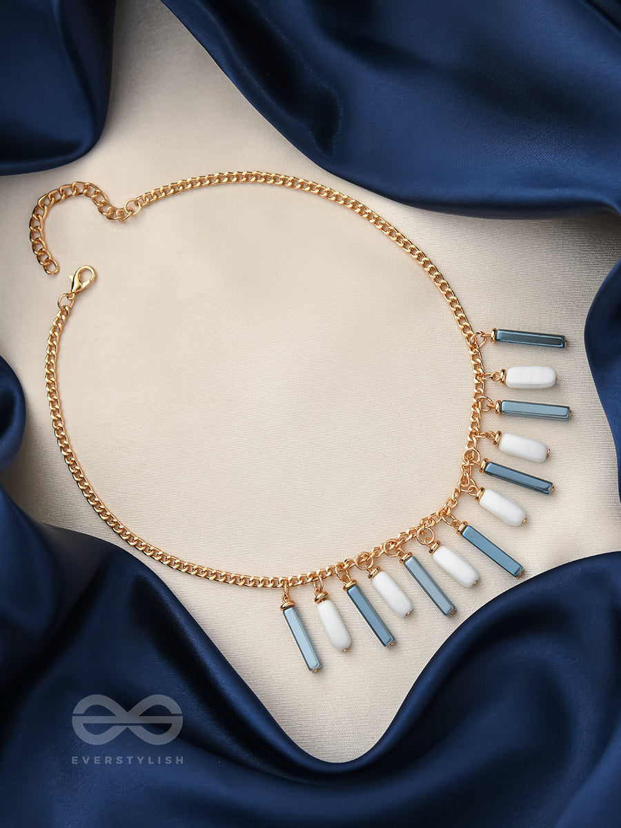 The Twilight- Golden Embellished Necklace With Anti-Tarnish Coating