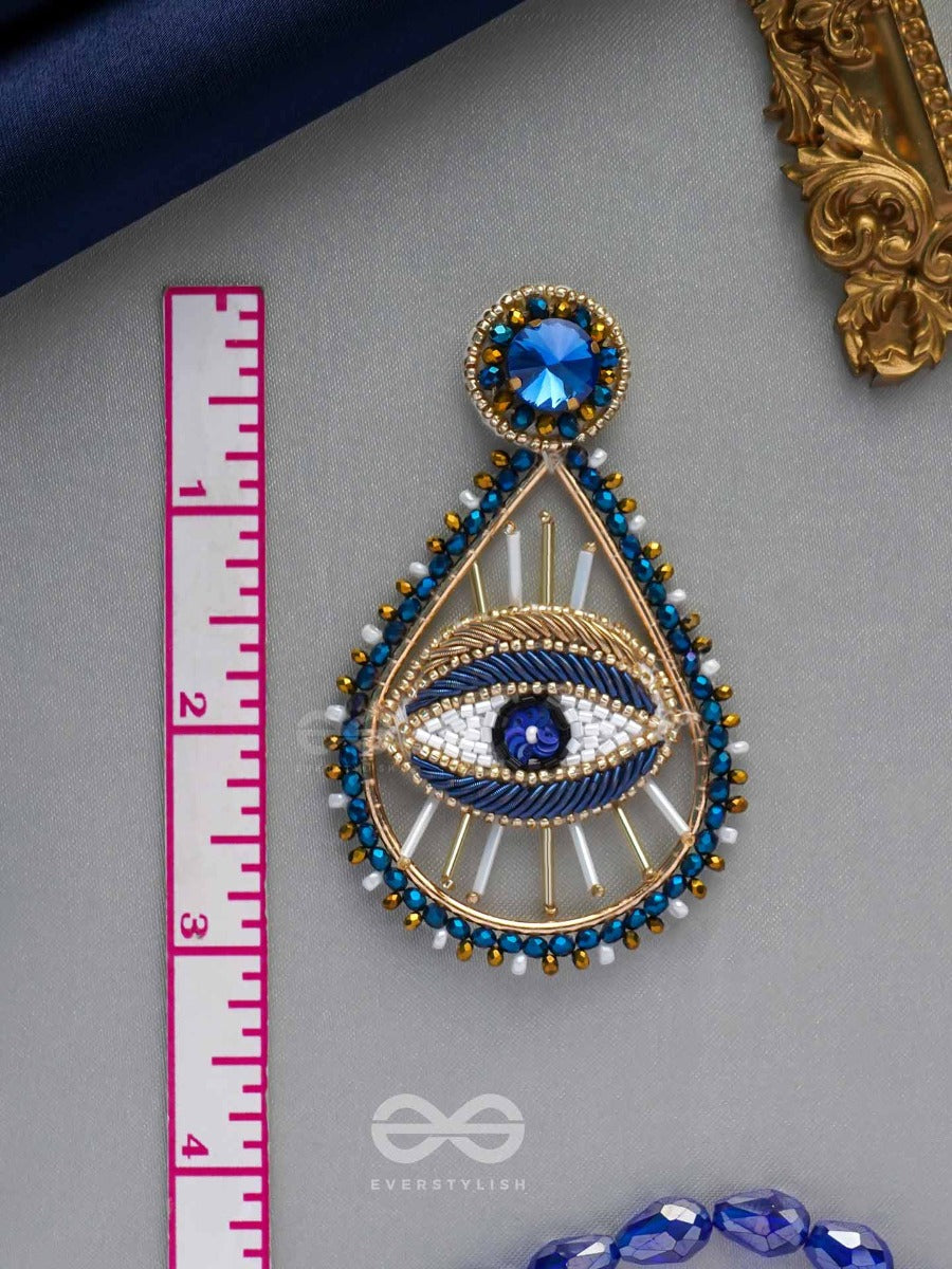 Tabhyam- The Beautiful Eyes- Stones, Sequins And Glass Beads Embroidered Statement Earrings