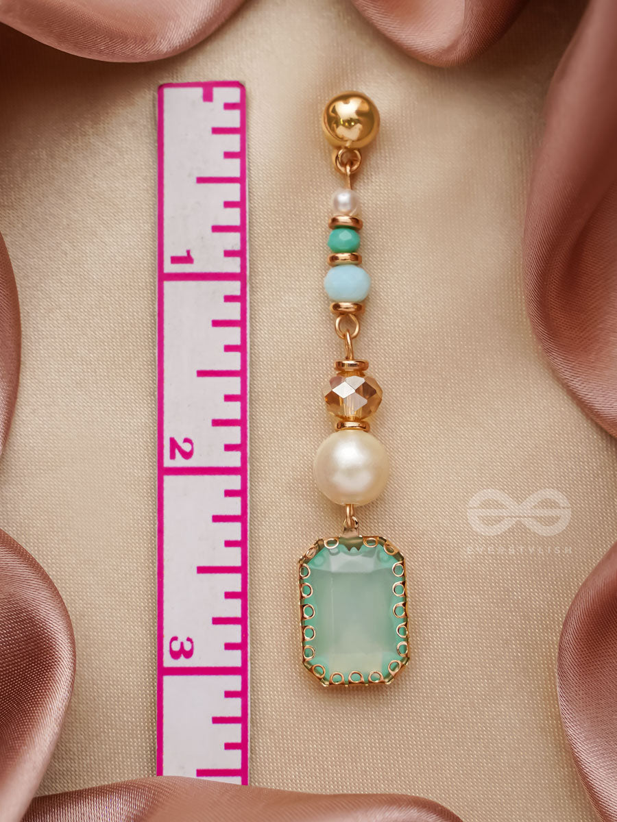 Smoke N Mirrors- Golden Embellished Earrings