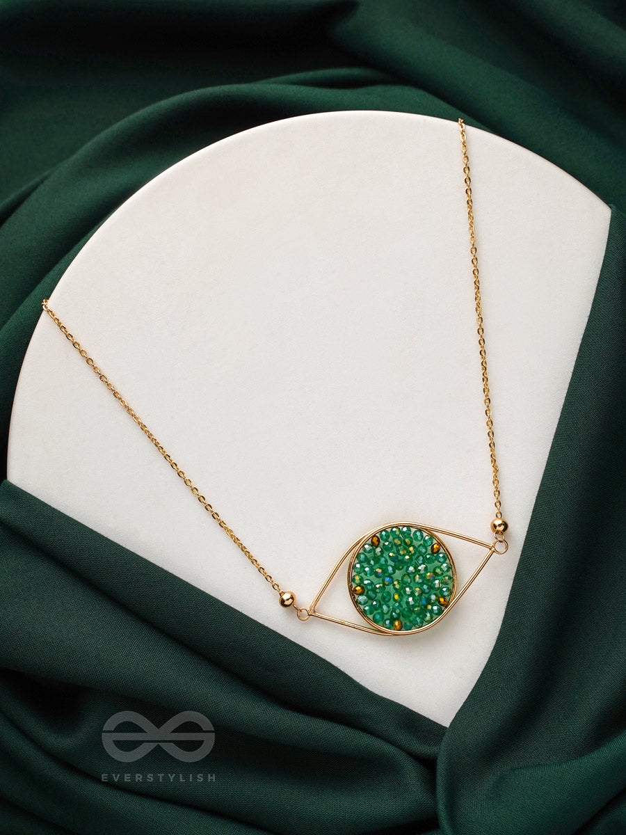 The Starry Eyed- Golden Embellished Necklace With Anti-Tarnish Coating