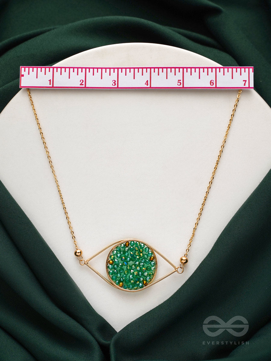 The Starry Eyed- Golden Embellished Necklace With Anti-Tarnish Coating