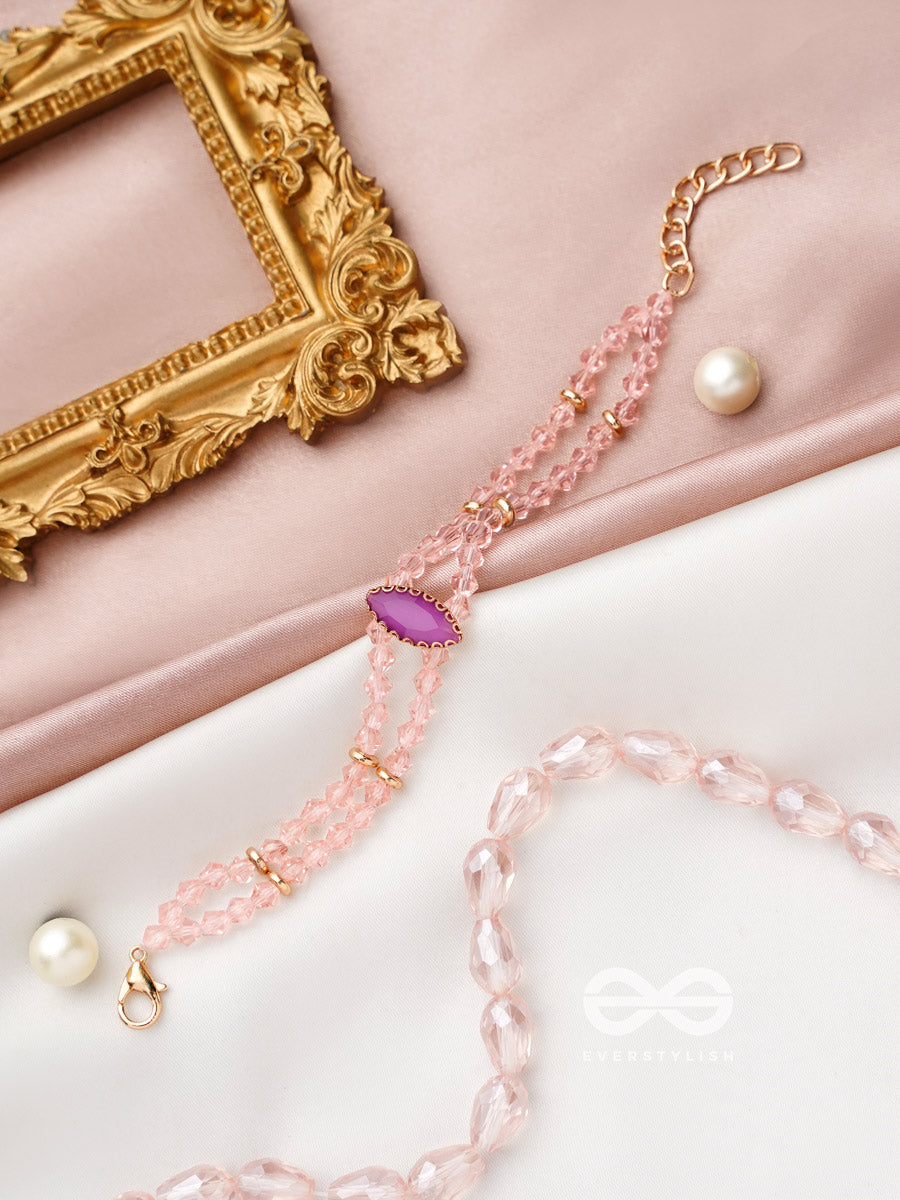 The Lavender Grove- Golden Embellished Bracelet
